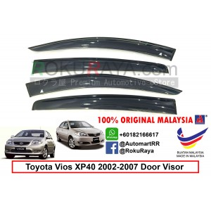 Toyota Vios NCP42 (1st Gen) 2002-2007 AG Door Visor Air Press Wind Deflector (Big 12cm Width)